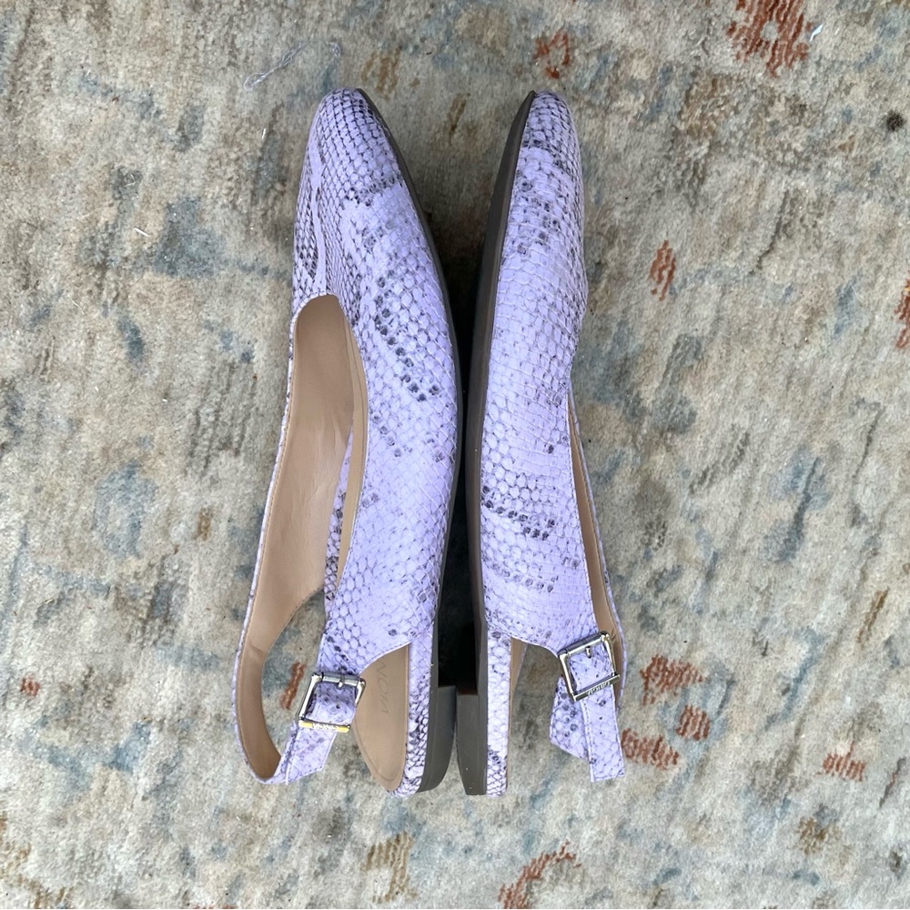 Vionic Purple Snakeskin Flats - Picture 6 of 8